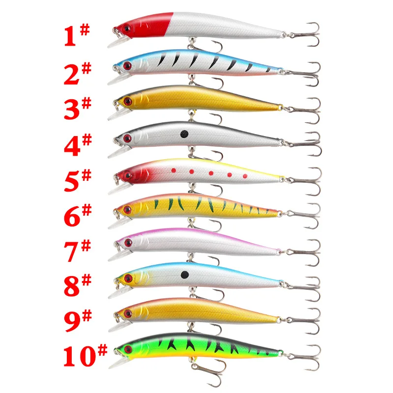 Isca Artificial Minnow 10cm 8,3g com Chocalho para Robalo