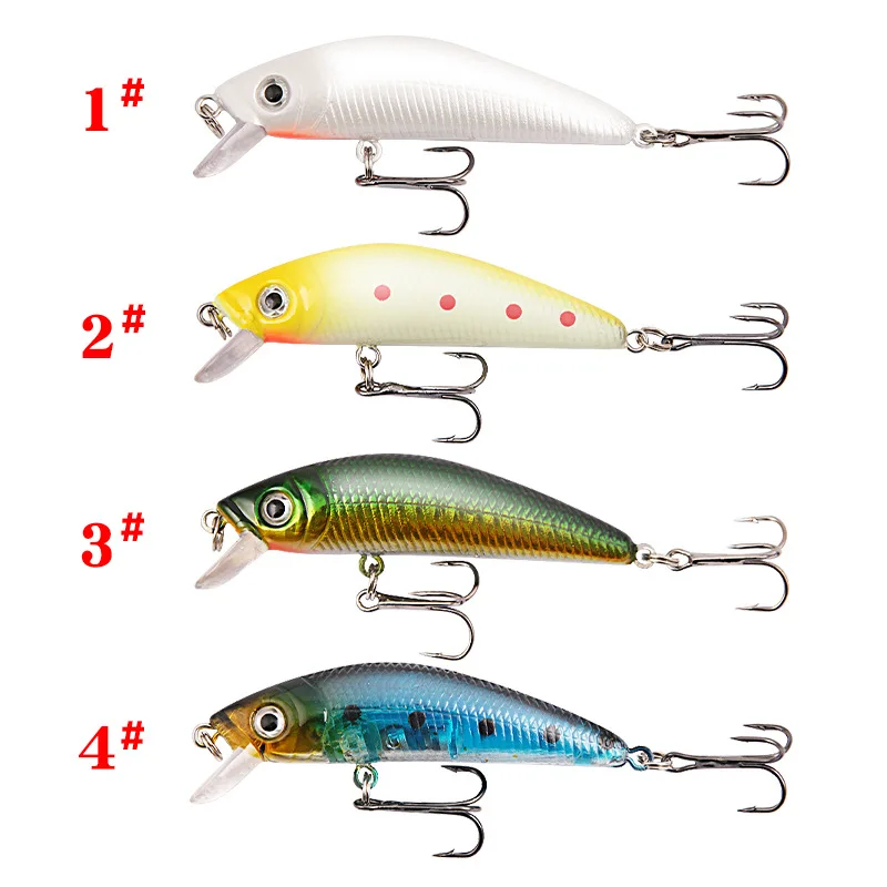 Isca Artificial Minnow Flutuante 7,6cm para Robalo e Peixe Mandarim